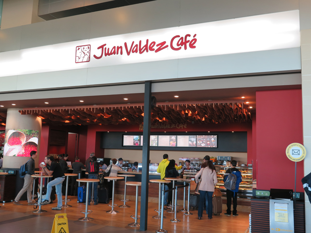 Around Bogota, Juan Valdez at Bogota Airport