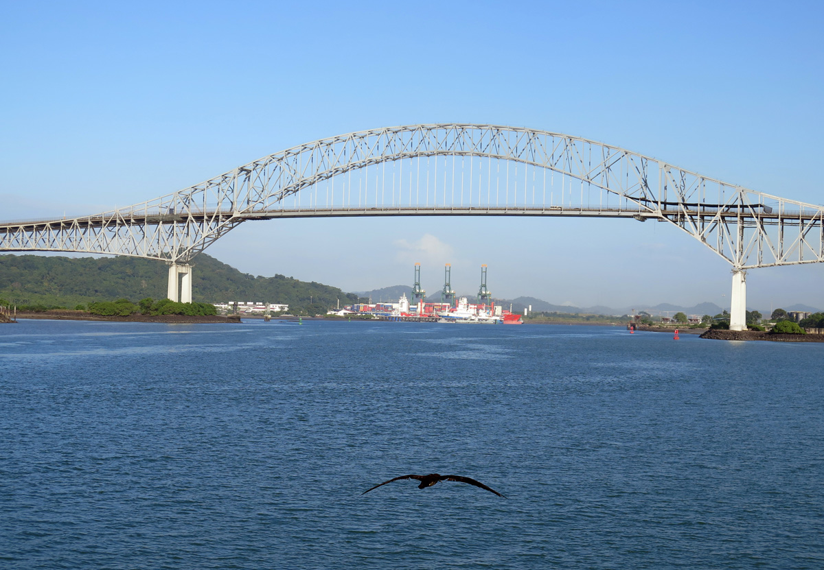 Panama Canal Transit, Bridge of the Americas: Entry to Panama Canal