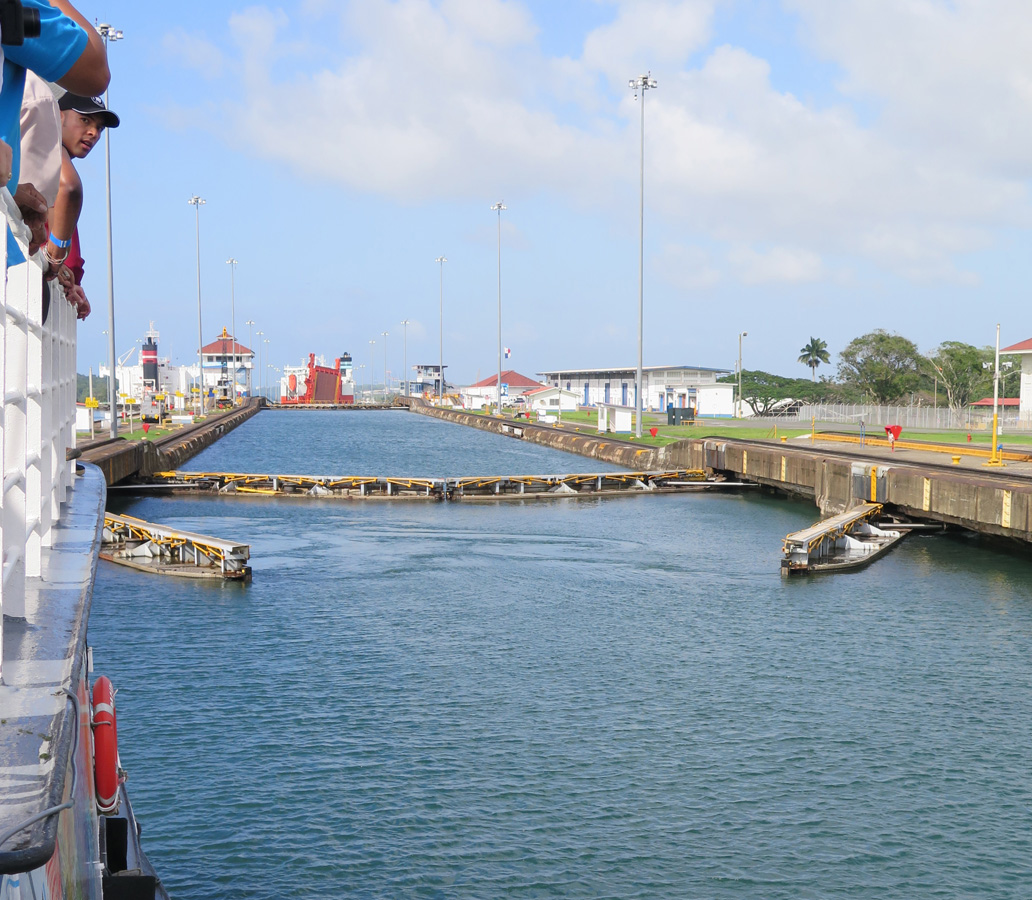 Panama Canal Transit, Double lock gates, in case of accidents
