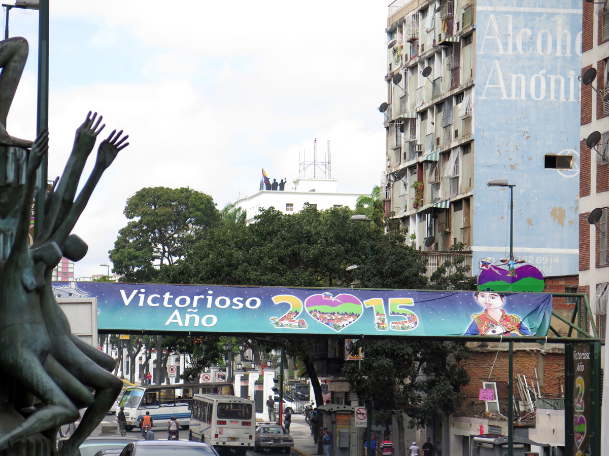 Caracas, Wishing you a "Victorious Year 2015" With the child Bolivar again