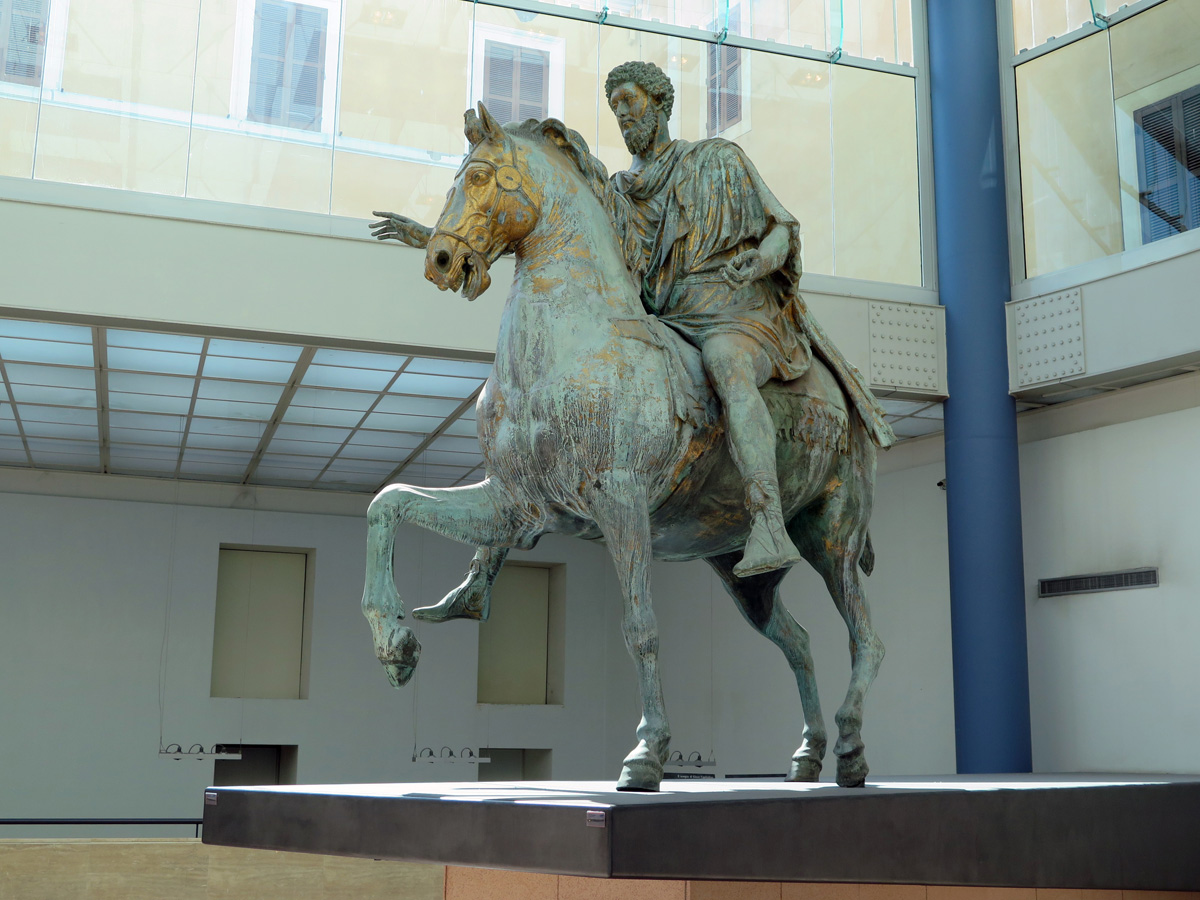 Capitoline Museum, Marcus Aurelius statue (~180 AD)
