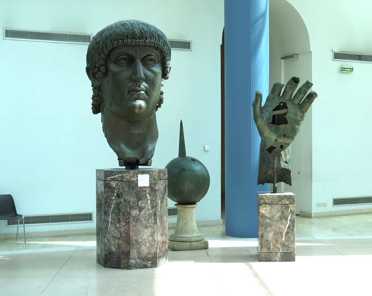 Capitoline Museum, Giant head of Constantine (~337 AD)
