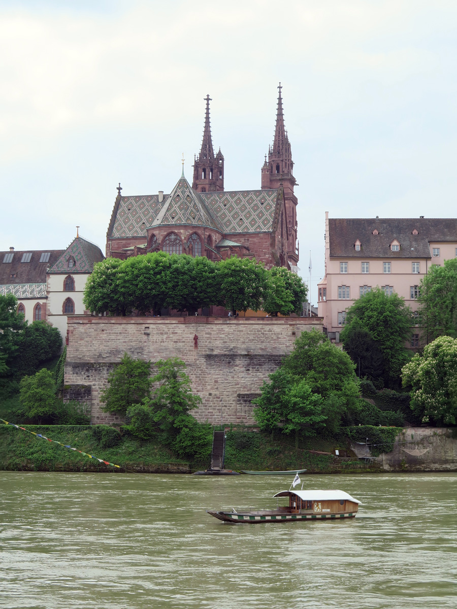 Basel, Cathedral from across the Rhine