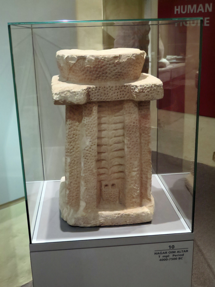 Valletta, Museum of Archaeology Hagar Qim Altar
