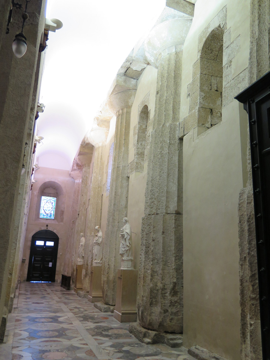 Syracuse, Palermo cathedral Pillars from Temple of Athena
