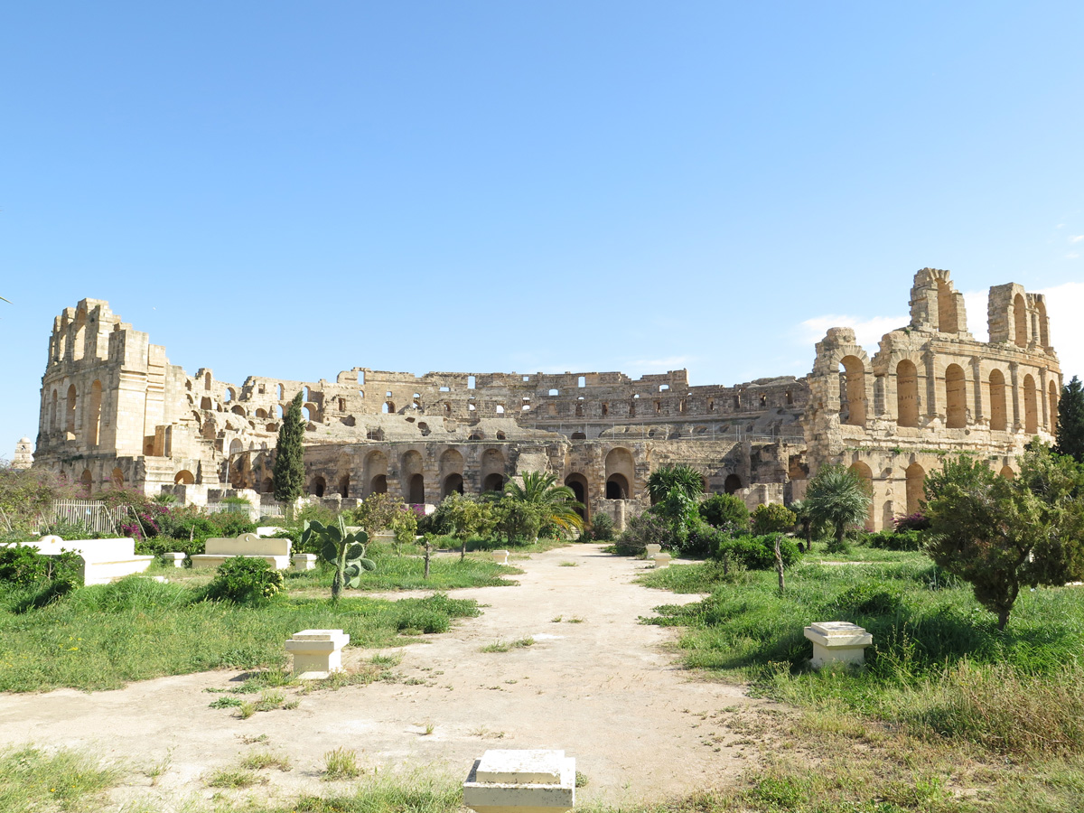 El Jem Colloseum, Colloseum from the North