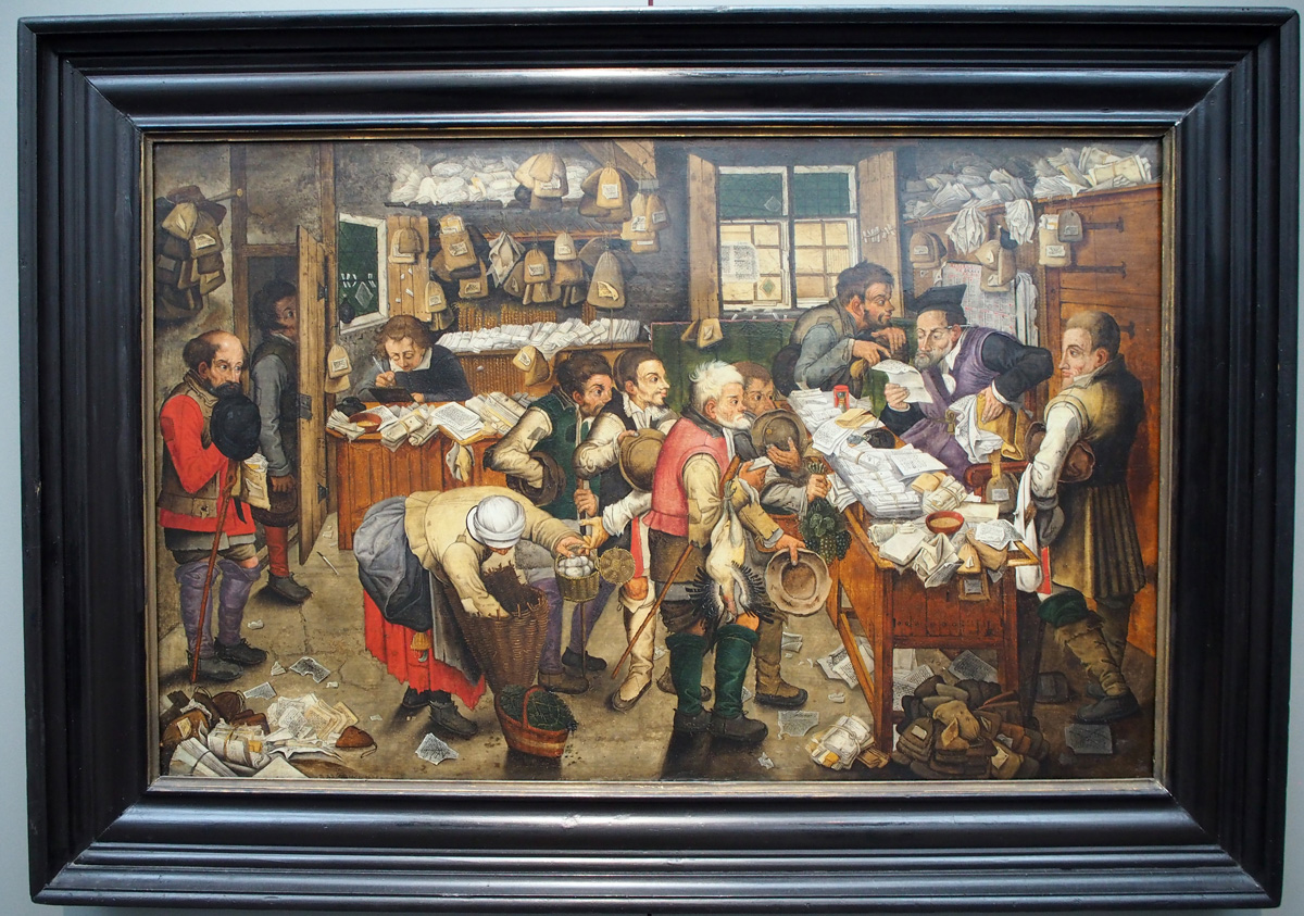 Groeningemuseum, The Peasant Lawyer, Pieter Breughel II, 17th c