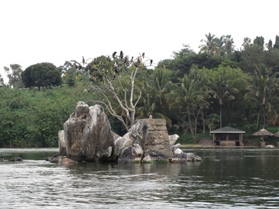 Marker for start of the Nile, Jinja, Uganda 2015
