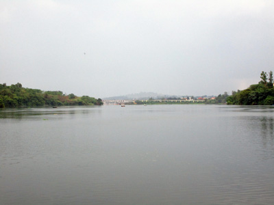 View up the Nile, Jinja, Uganda 2015