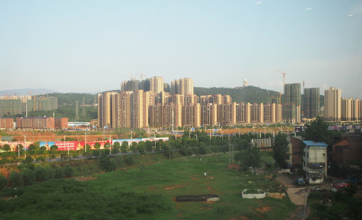 Xian, Much new construction, 230 miles N of Shenzhen
