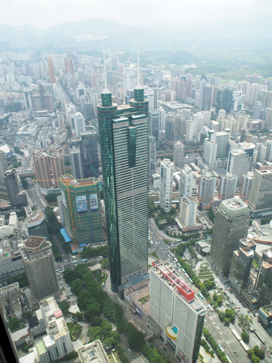 Shenzhen, Looking down from the KK100