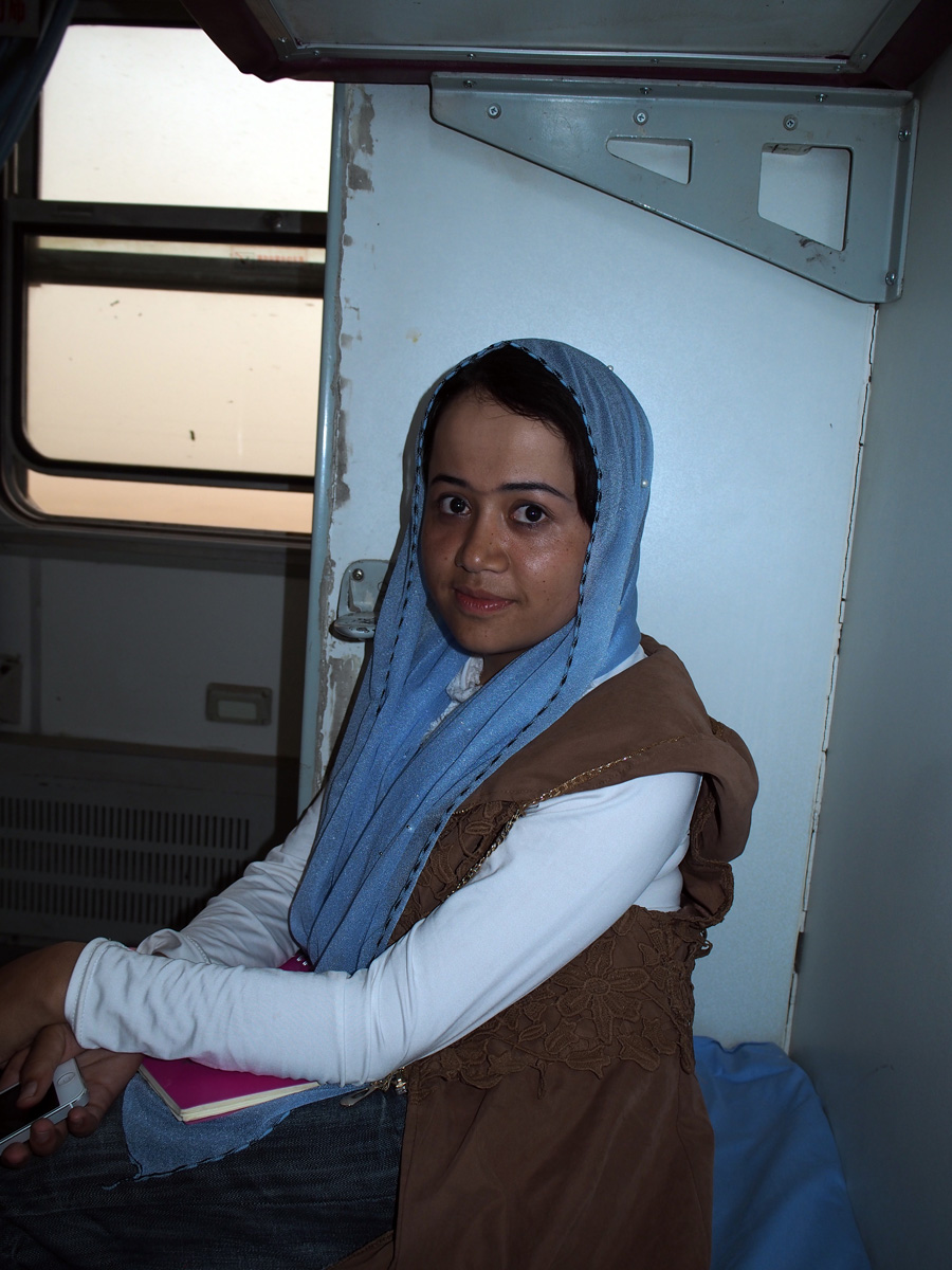Kuqa, Traveller and English student "Bumaryam"