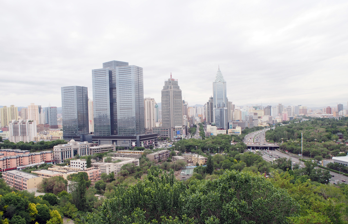 Urumqi, Downtown Urumqi, from Hongshan Park