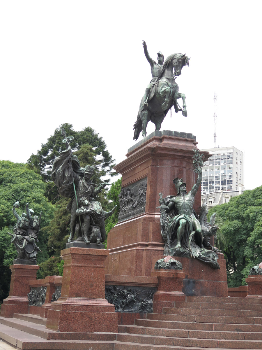 Buenos Aires, Jose de San Martin at Plaza San Martin