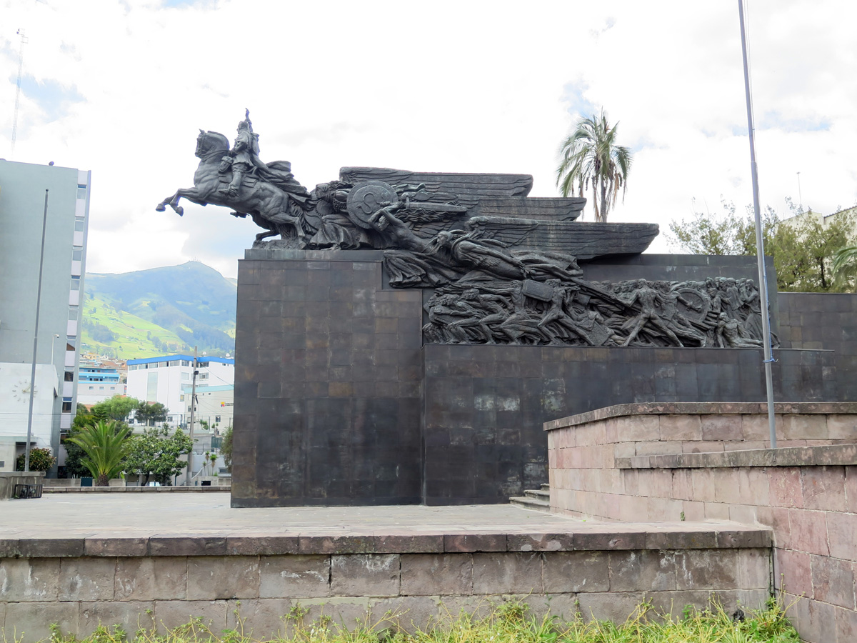 Around Quito, Is the Great Man riding off a cliff?