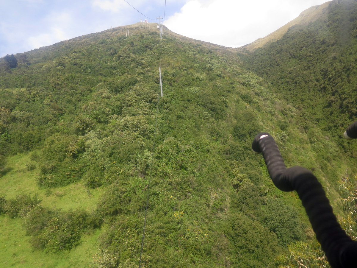 Around Quito, Cable car up Cruz Loma