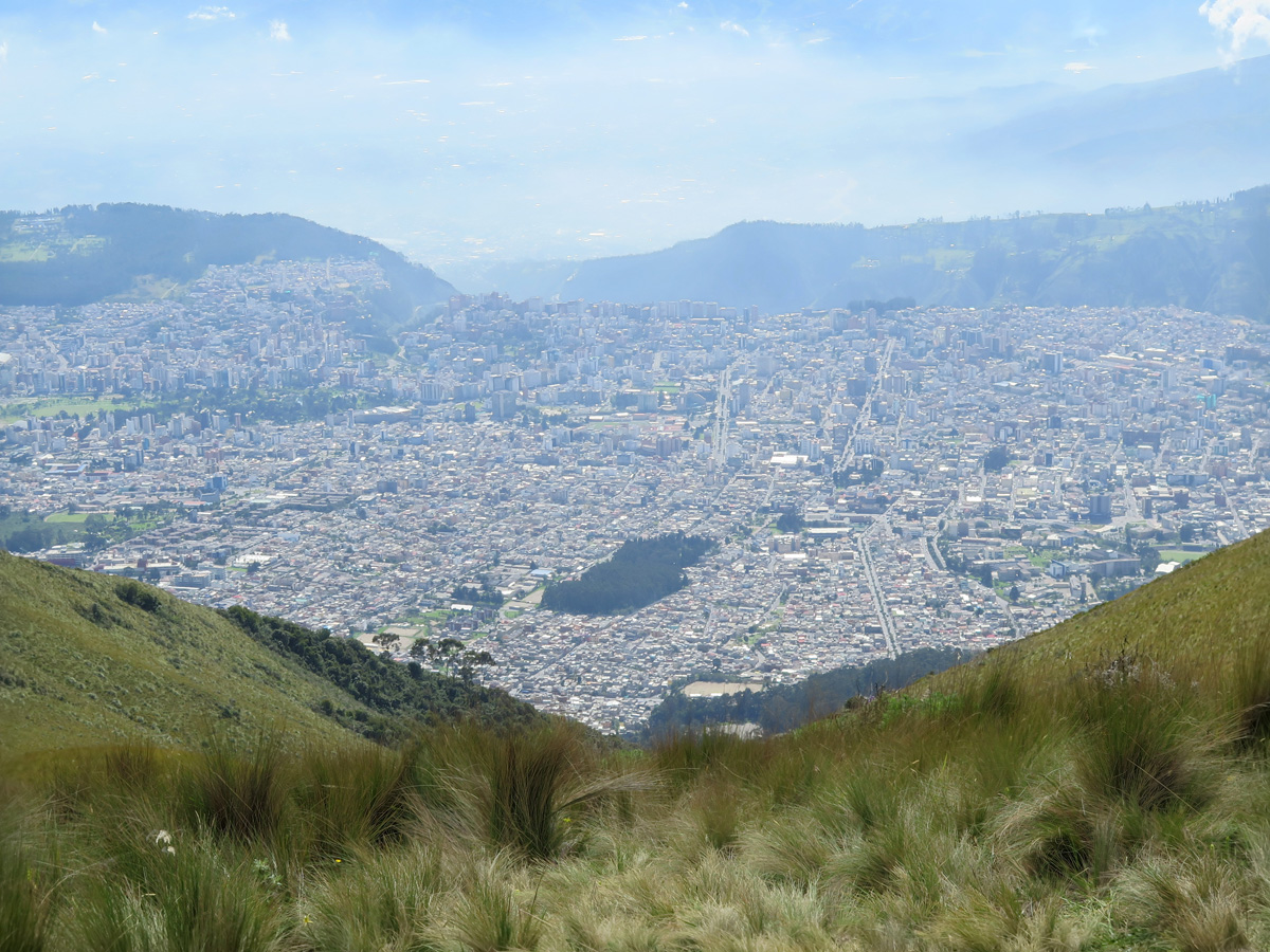Around Quito, Quito from Cruz Loma