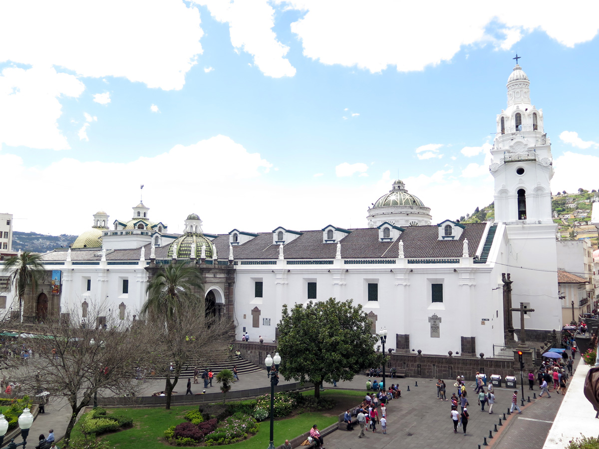 Plaza Grande, Cathedral, from Pres. Palace