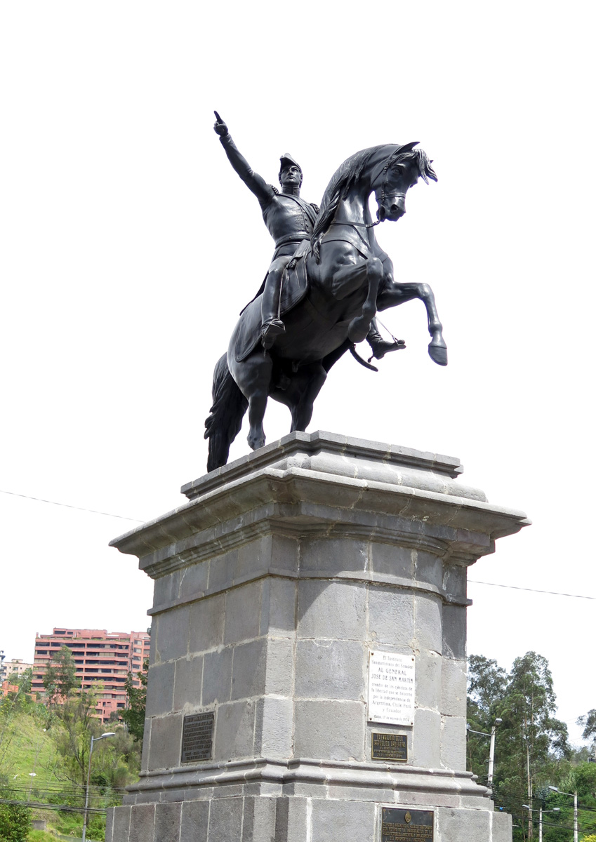 Around Quito, Jose de San Martin in Quito