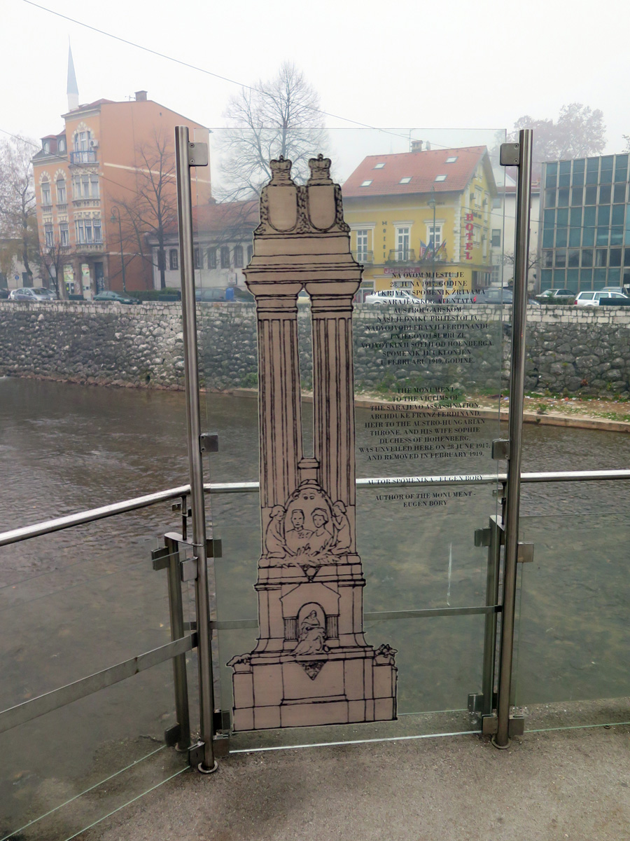 Franz Ferdinand Assassination, Assasination Memorial Marker