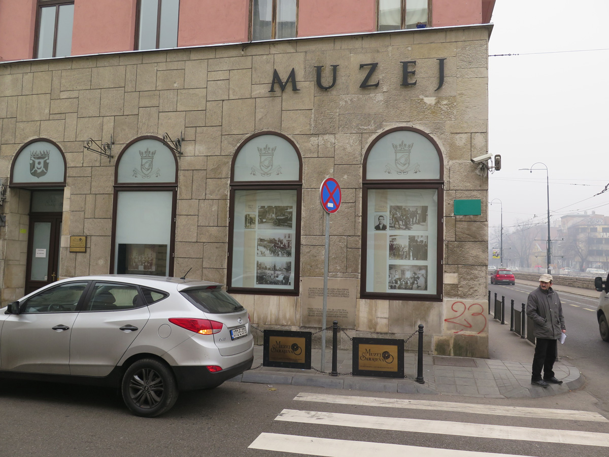 Franz Ferdinand Assassination, Sarajevo 1878-1918 Museum: Assassination spot