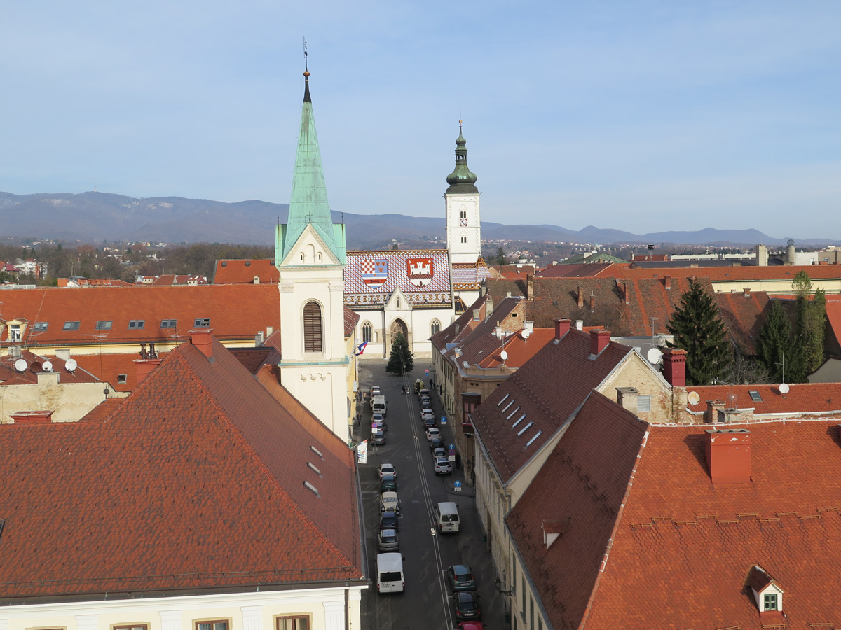 Zagreb, View from Lotrscak Tower