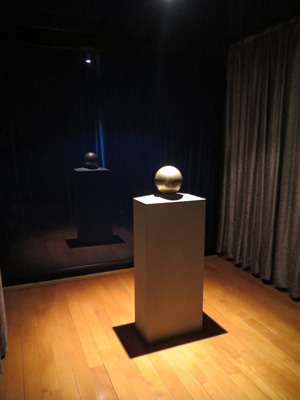 Urn with Tesla's ashes, Tesla Museum, Belgrade 2016