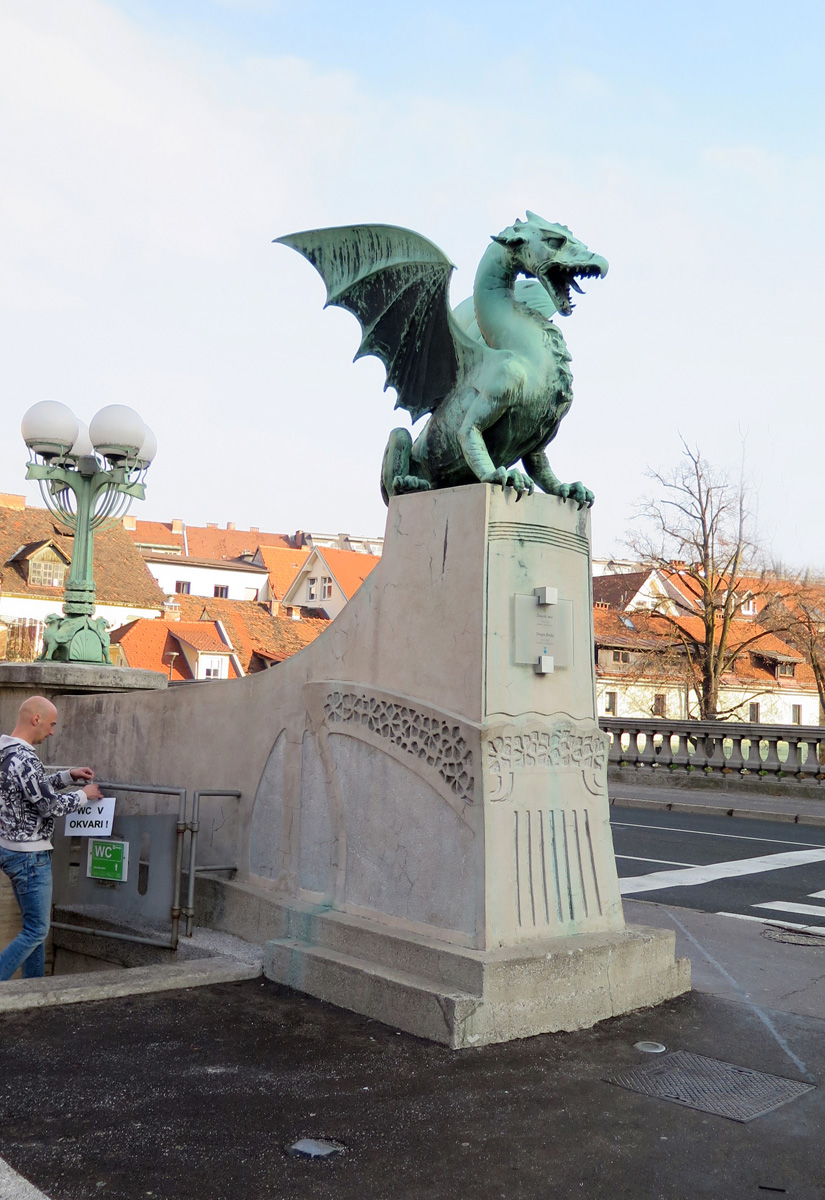 Ljubljana, "Here be Dragons!"