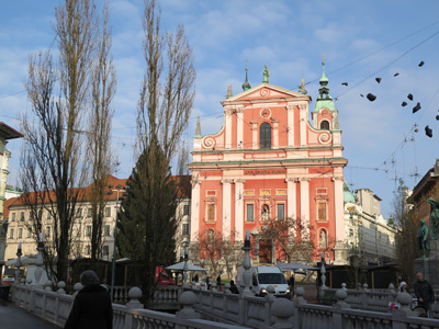 "Triple Bridge" town center area, Ljubljana, Slovenia 2015