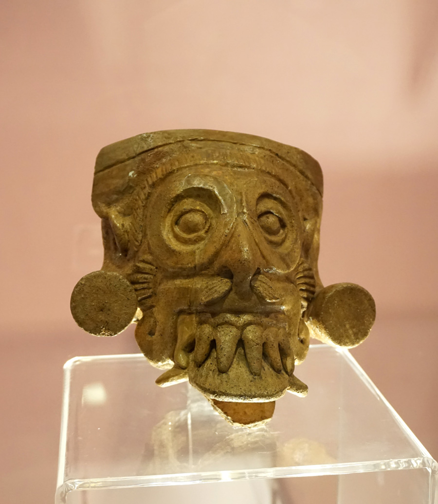 Anthropological Museum, Rain god Tlaloc, Postclassic (900-1200AD)