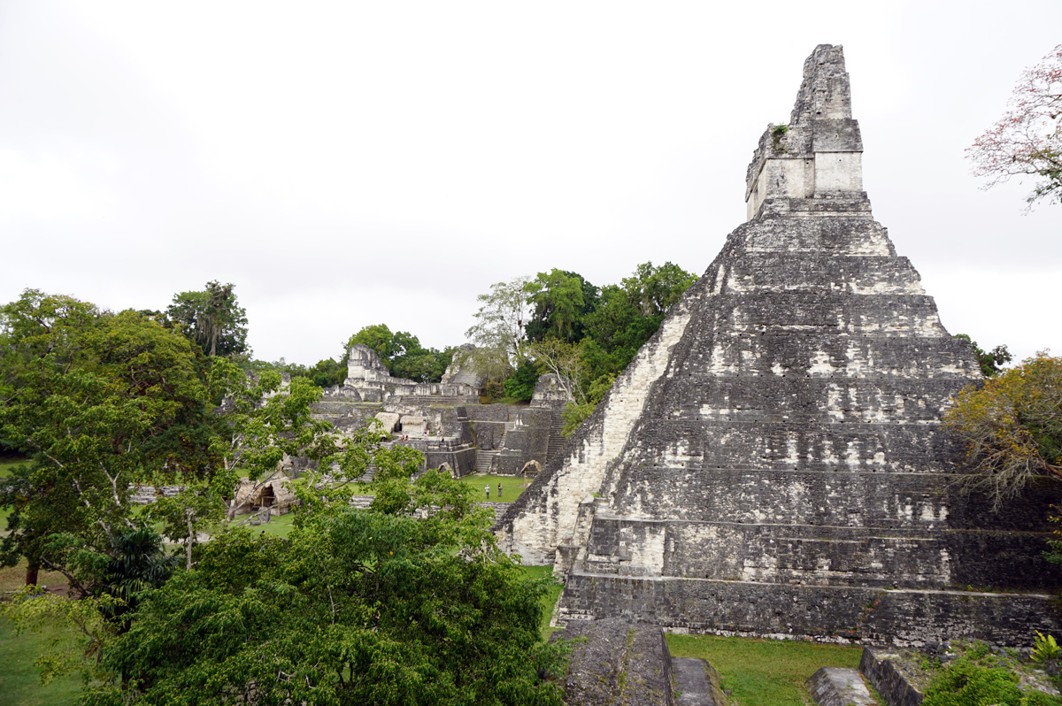 Tikal, Side view of Temple I
