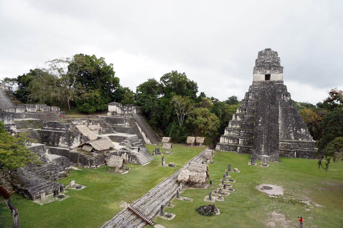 Tikal, Gran Plaza from Temple II