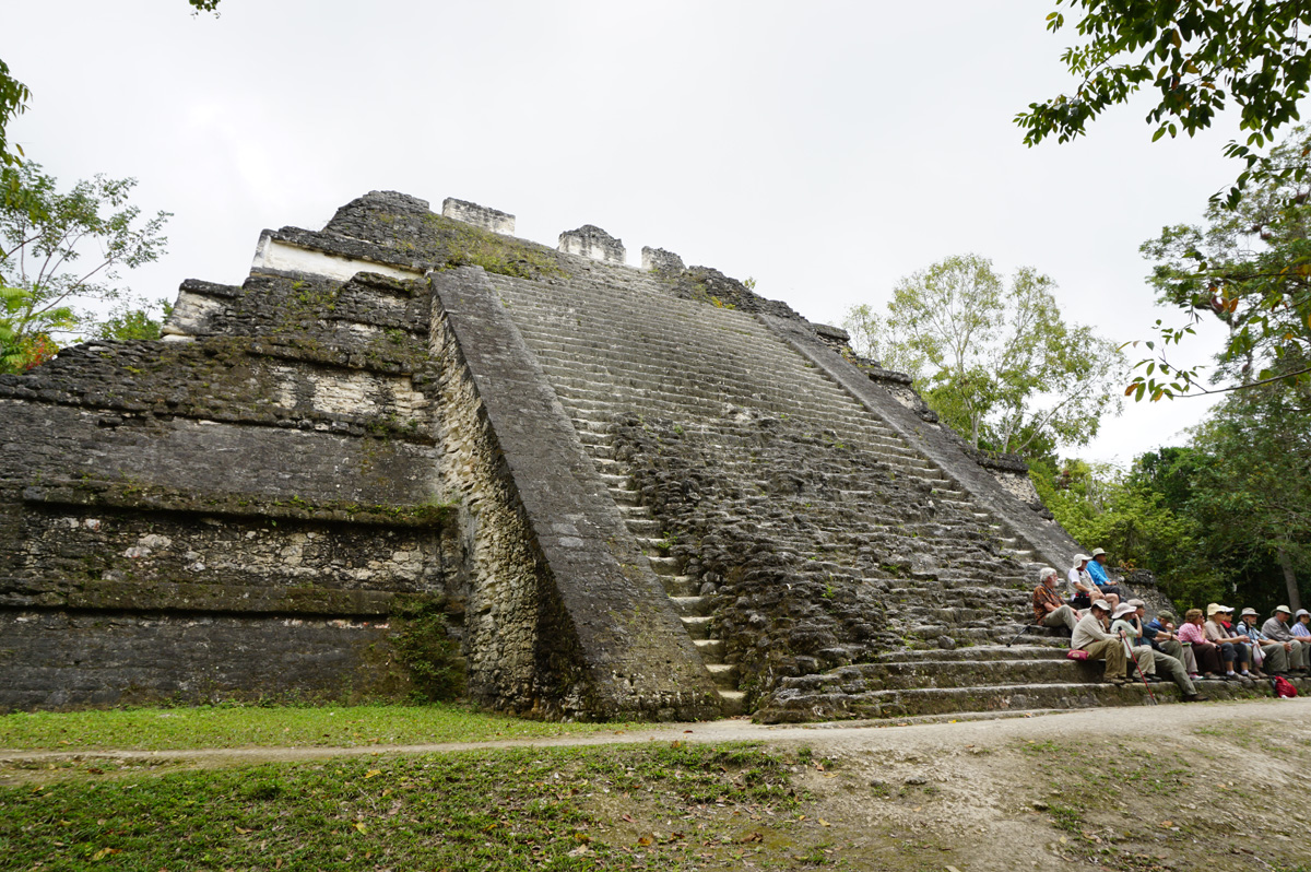 Tikal, Lost World: Talud-Tablero Temple "Sloping Panel" Temple, in Teotihuacan style.