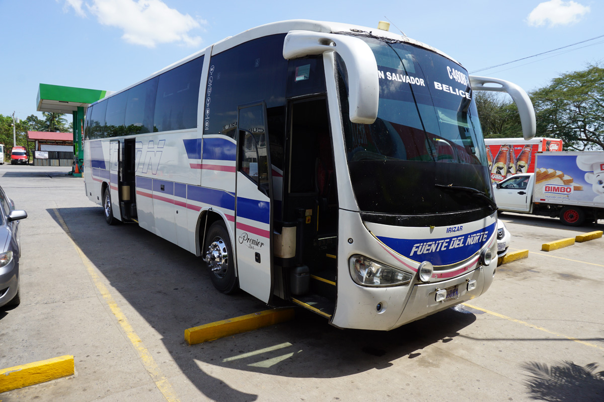 Guatemela City, Bus from Flores to Guatemela City