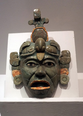 Funerary Jade Mask, Tikal 600-900AD, Archaeological & Ethnological Museum, Guatemala 2016