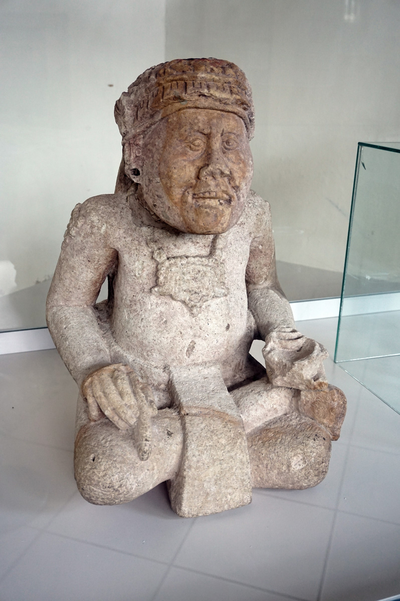 Copan Ruinas Town Museum, The Scribe.  Stone, late classical.