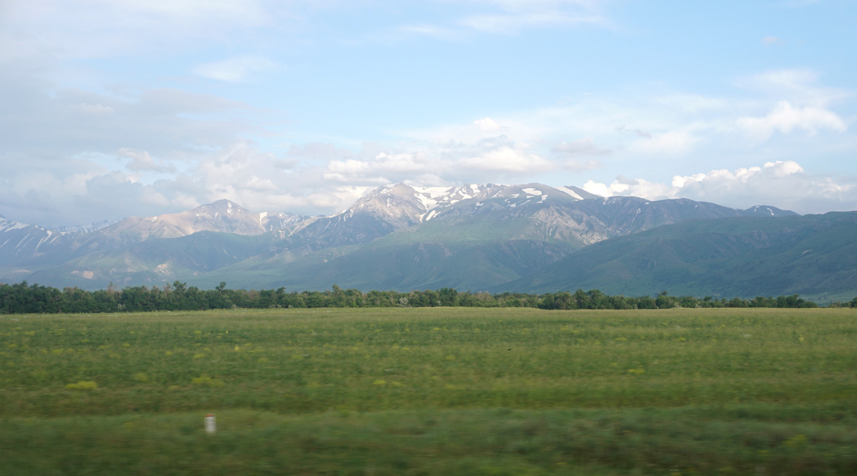Almaty to Shymkent, 42 miles East of Shymkent
