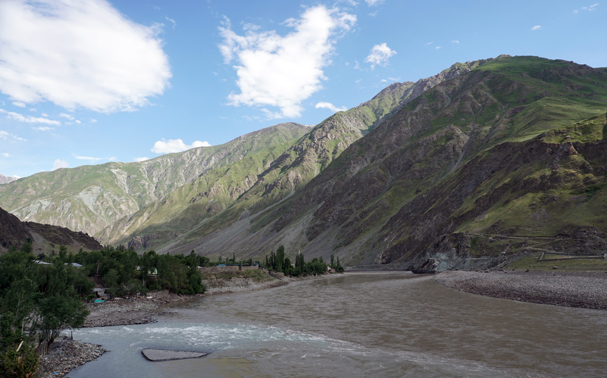 Dushanbe-Khalaikhum, Panj River, Khaliakhum