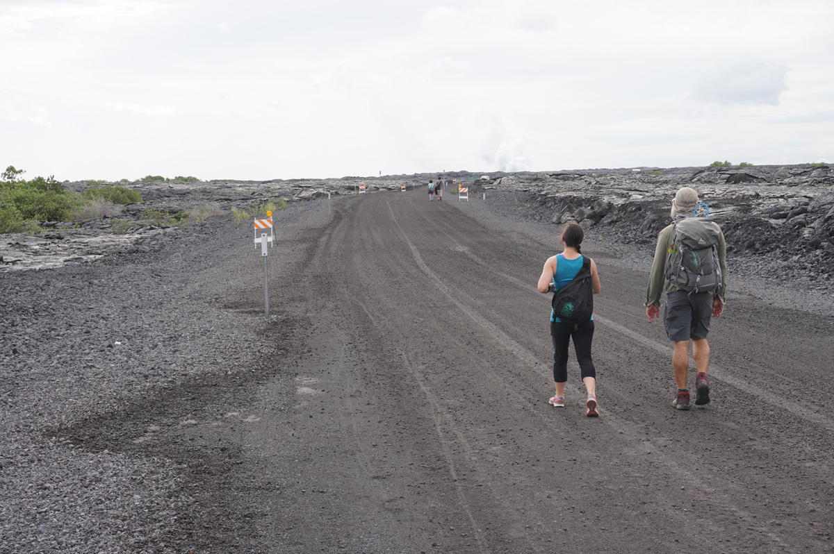 Lava Hike, A smooth road to the lava entry point