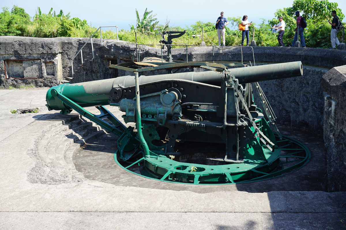 Corregidor, Battery Crockett: Invisible "pop up" gun