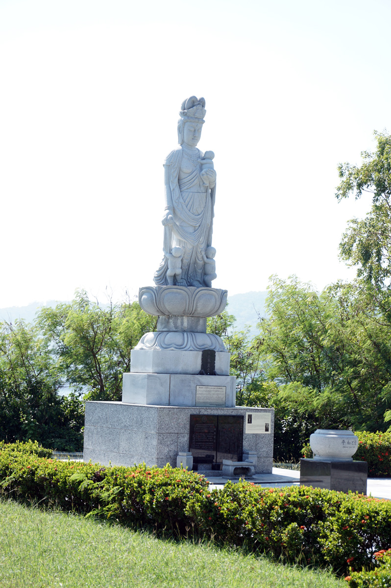 Corregidor, Japanese Memorial Mixing Buddhist and Catholic themes.