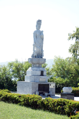 Japanese Memorial Mixing Buddhist and Catholic themes., Corregidor, Philippines 2016