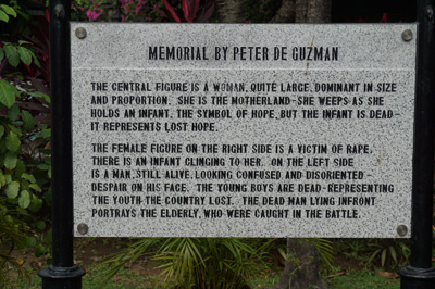 Manila 1945 Memorial, Intramuros, Philippines 2016