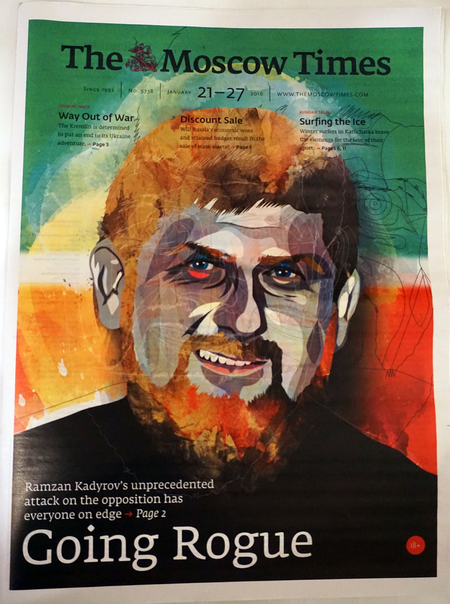 Around Moscow, A bold cover on the Moscow Times