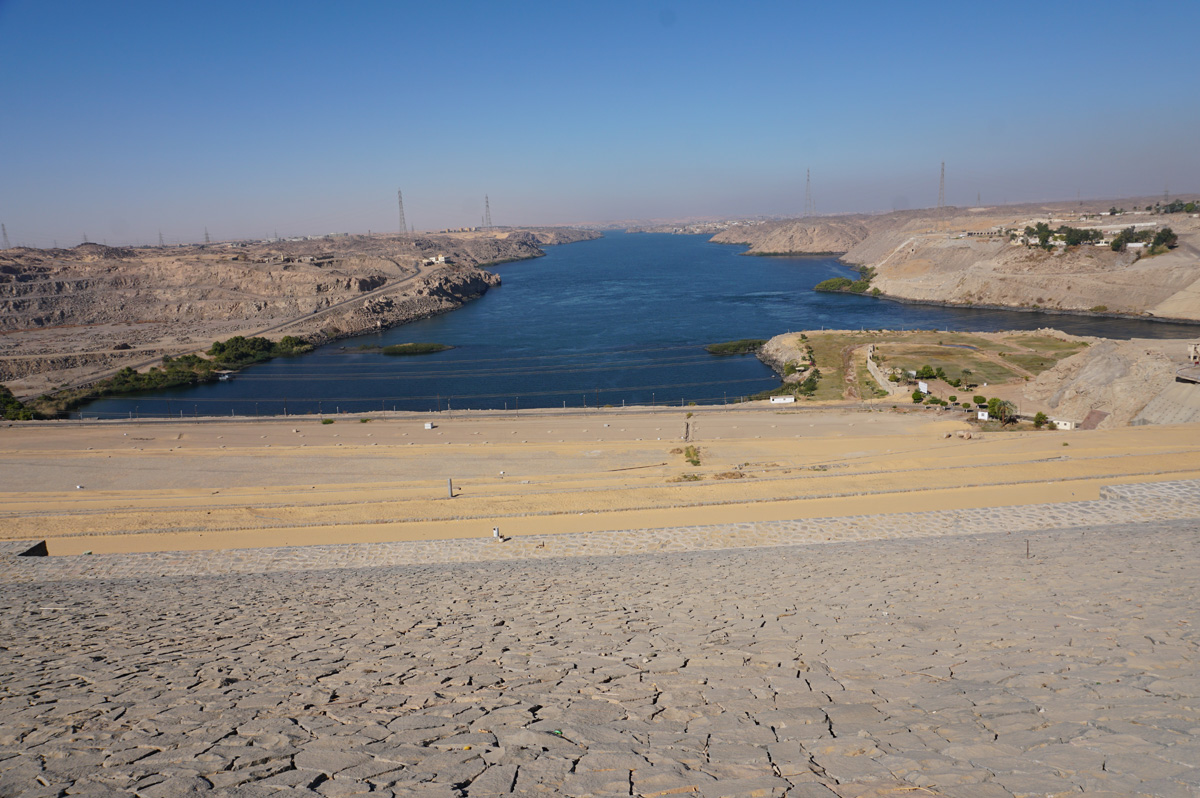 Aswan Dam, View North from Aswan Dam