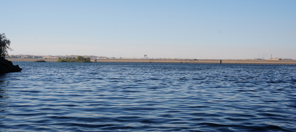 Aswan Dam, Aswan Dam from Lake Nasser