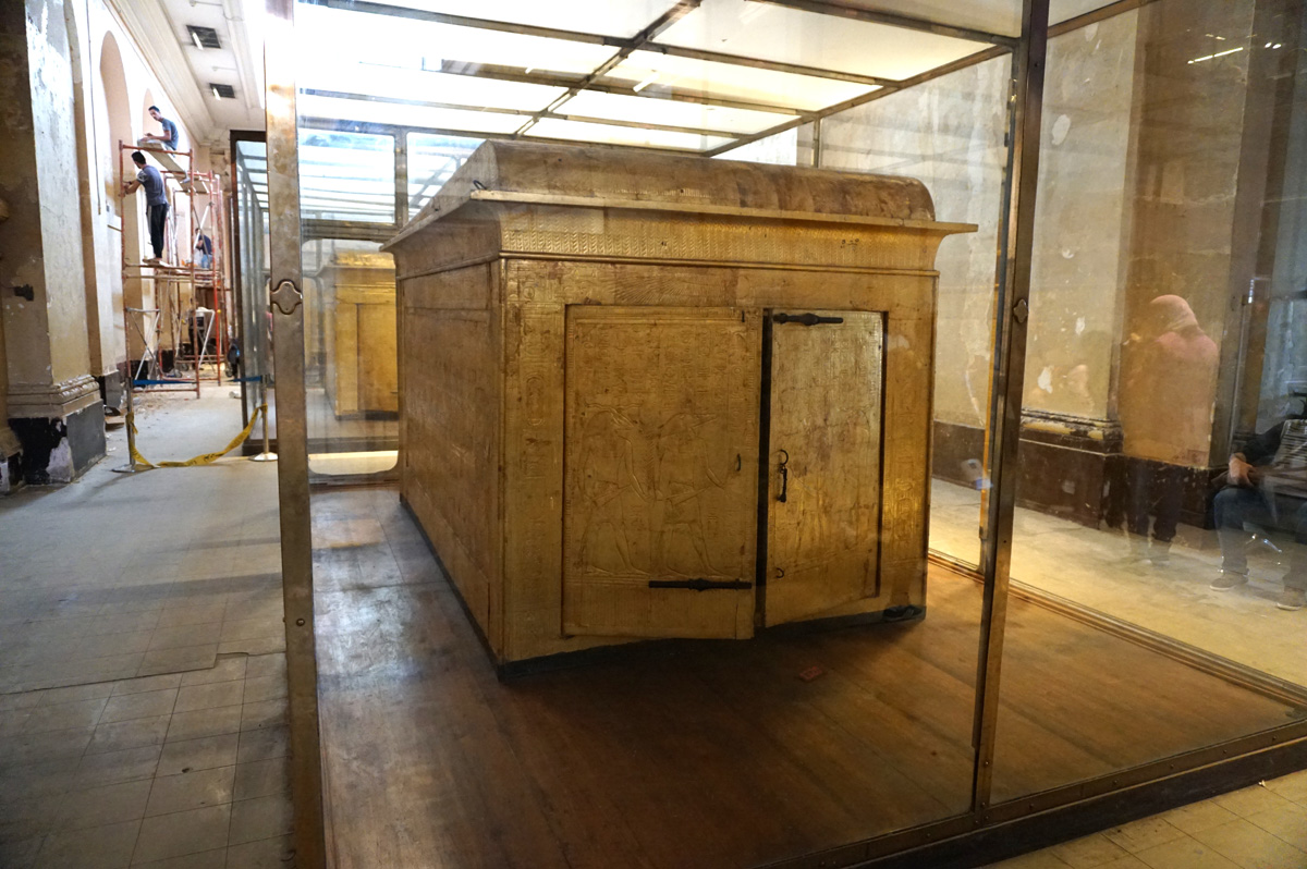 Egyptian Museum, One of the outer shrines of Tutankhamun