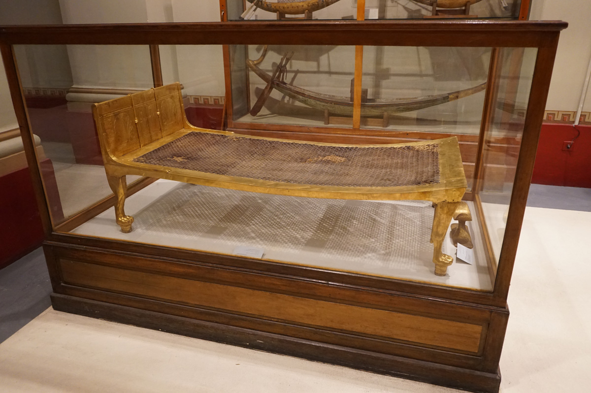 Egyptian Museum, Tutankhamun Bed