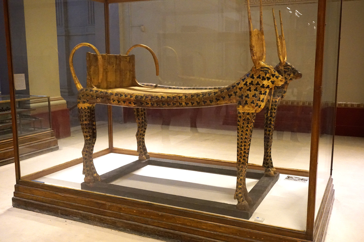 Egyptian Museum, Tutankhamun Bed