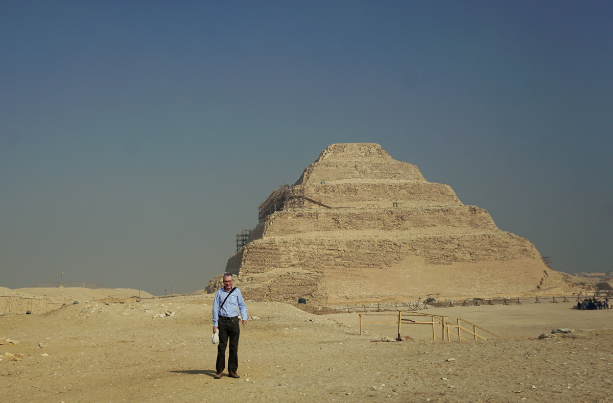Dashur, Memphis and Sakkara, Scotsman at Step Pyramid